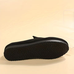 Women's Solid Flat Slip On Round Toe Non slip Lightweight Slides Shoes
