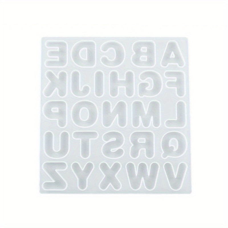 Resin Mold Letter Keychain Pendant Silicone Mould DIY Crafts