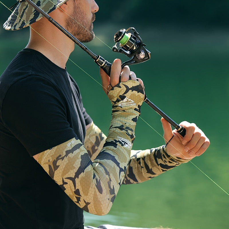 Summer Fishing UV Protection Arm Sleeves Men Women Outdoor Sports