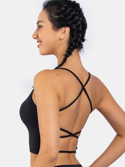 Sexy Backless Sports Bra for Yoga Gym Workouts Stylish Supportive Stretchy