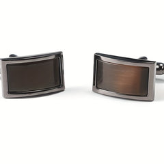 Spring Retro Style Cufflinks Spot Cuff Nails Men's Button Metal Cat Eye Stone