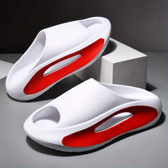 Men's Platform Slides Casual Non Slip Slippers Open Toe Shoes