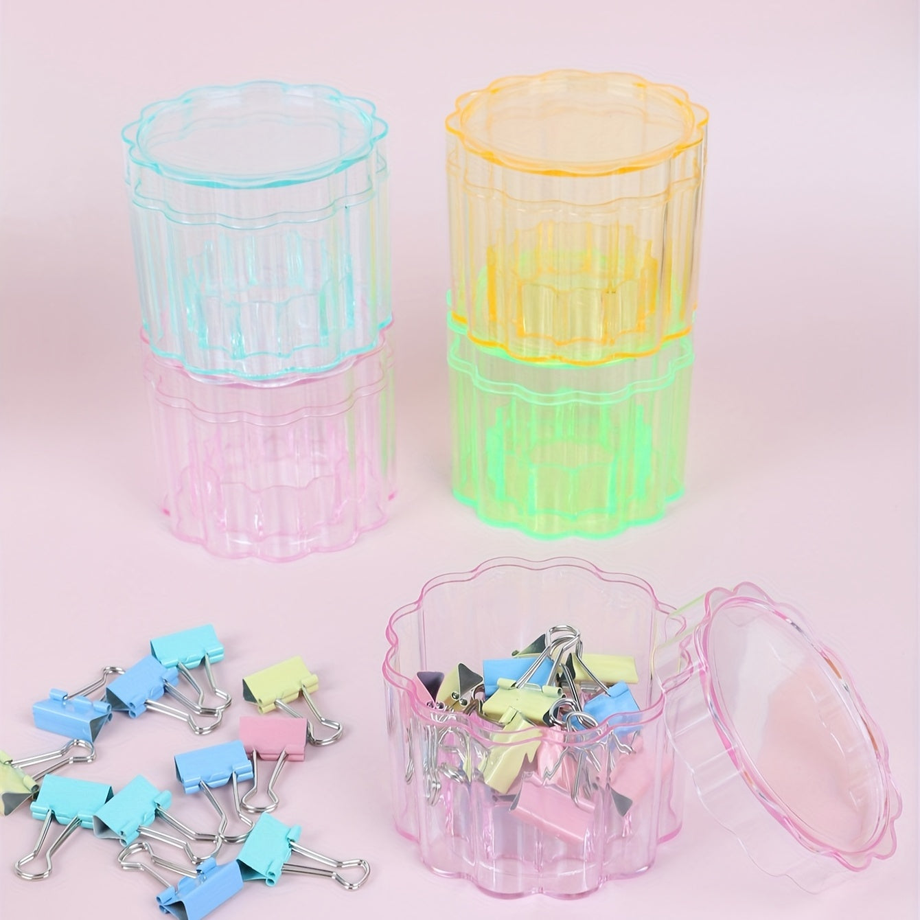 Clear Storage Box Container Organizer for Jewelry Makeup Accessories