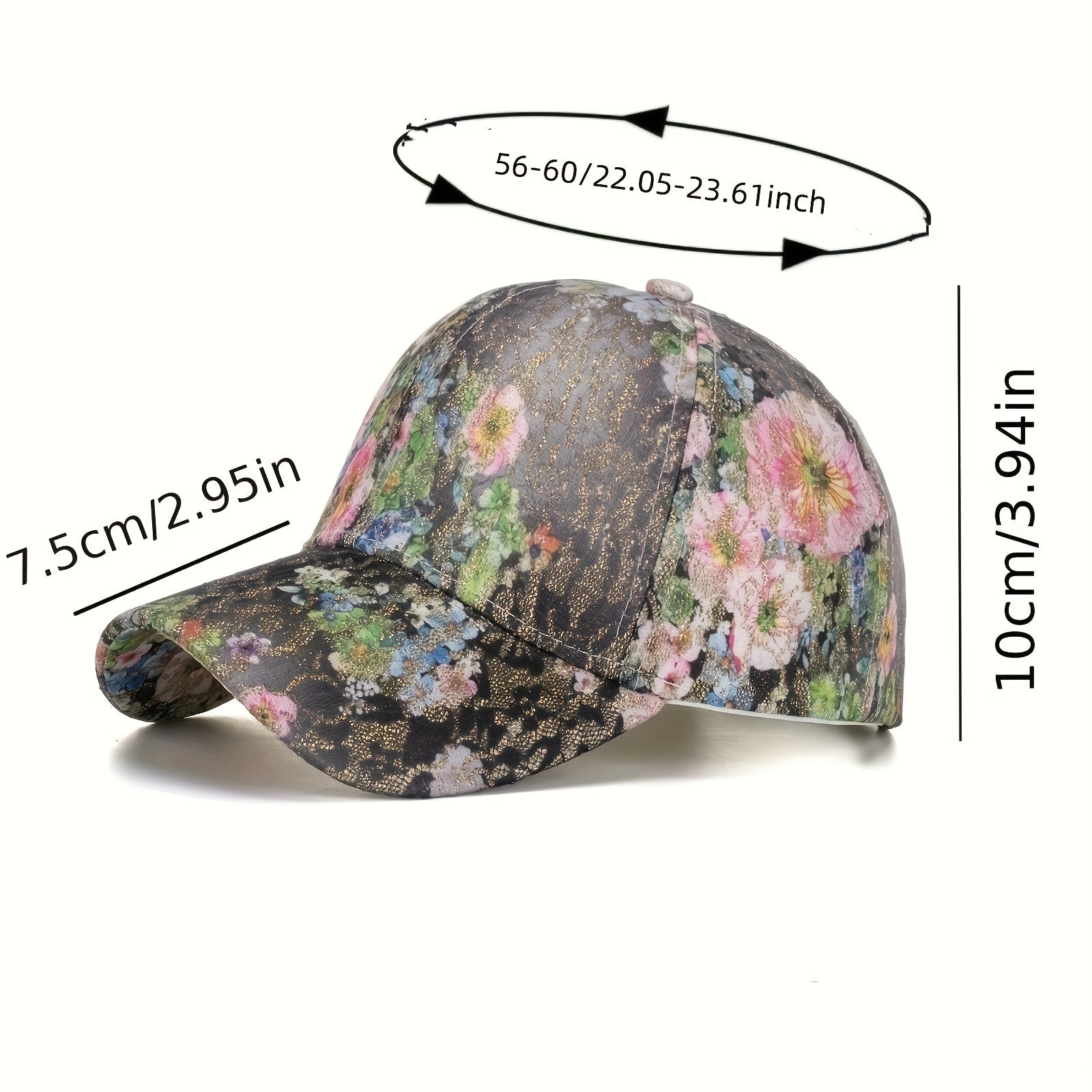 Vintage Lace Floral Baseball Cap Embroidery Sunscreen Dad Hats Adjustable