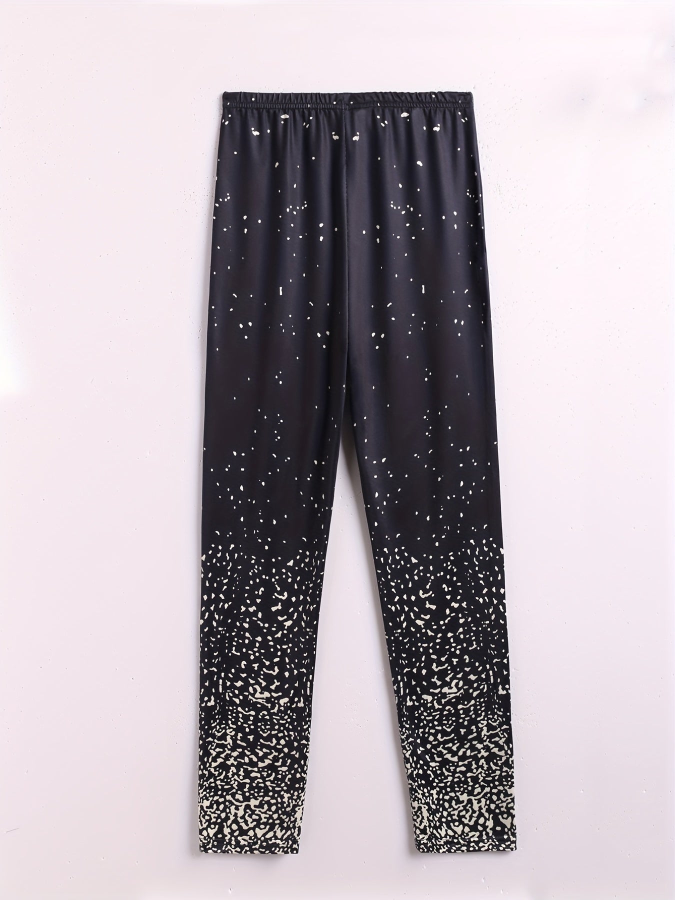 Dalmatian Print Skinny Leggings Women's Clothing