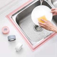 2pcs PVC Self Adhesive Sealant Tape for Kitchen Bathroom Shower Bathtub