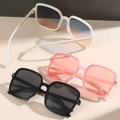 Large Square Sunglasses Casual Anti Glare UV400 Sun Shades Glasses