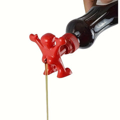Red Man Bottle Cap Novelty Topper