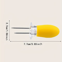 2pcs Stainless Steel Corn Needle BBQ Forks
