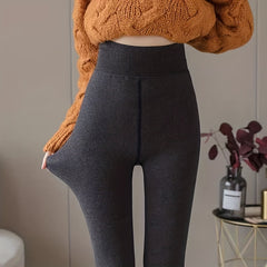 Plush Lined Tights High Waist Pantyhose Women's Stockings