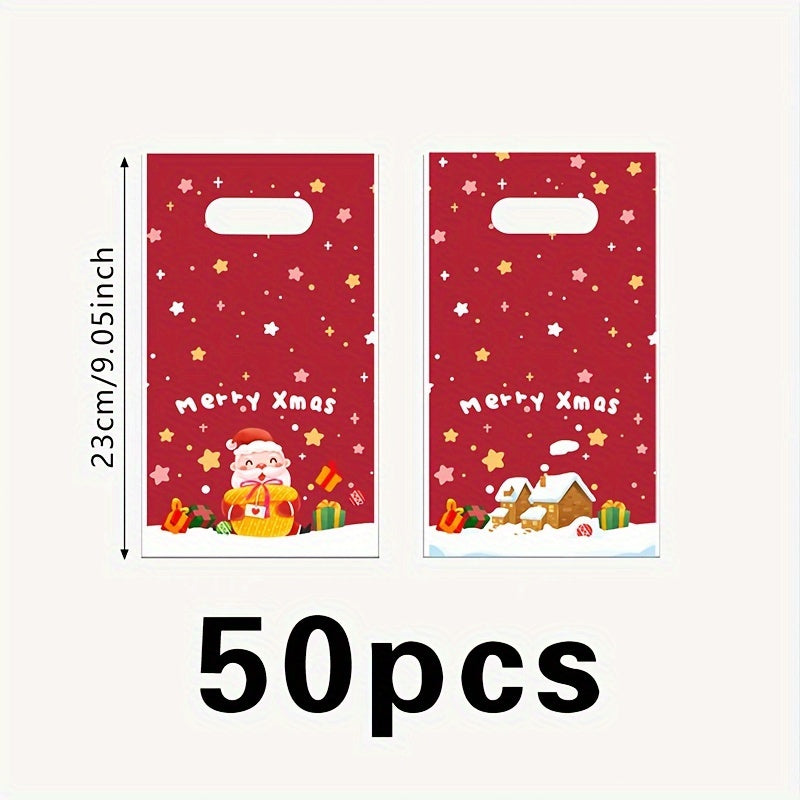 50 Red Christmas Family Party Gift Bags Home Decor