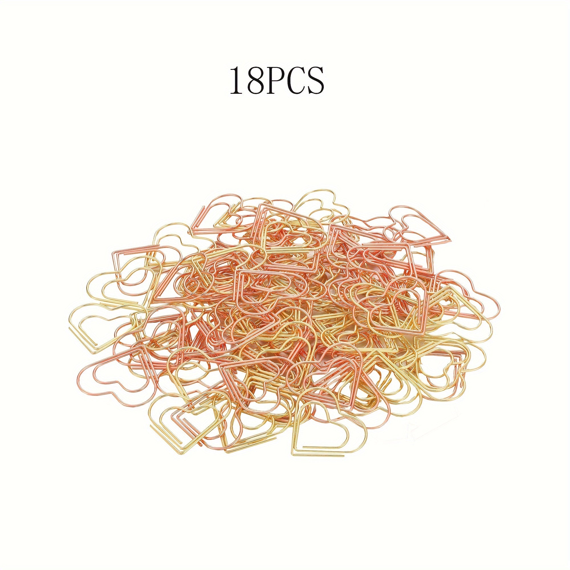 105PCS Love Paper Clips Assorted for Office School Personal Use