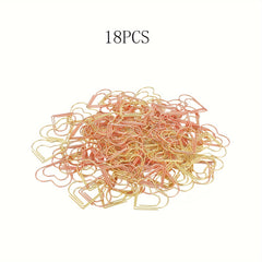 105PCS Love Paper Clips Assorted for Office School Personal Use