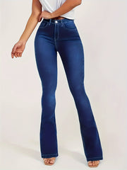 High Rise Flared Leg Jeans