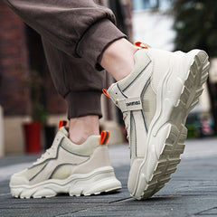 Men's Chunky Sneakers Breathable Ankle Top for Jogging Gym