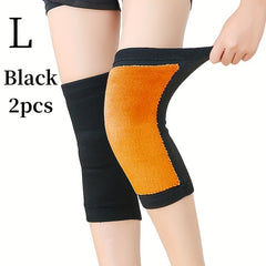 2pcs Anti Cold Thicken Knee Warmer Sleeve For Men And Women