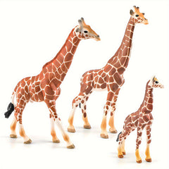 Lifelike Giraffe Figurine PVC Wild Animal Toy Educational Play & Home Decor