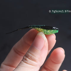 10pcs Small Tadpole Bionic Soft Bait 0.7g for Perch Bass Fishing