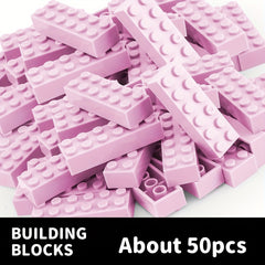 50pcs 2x6 Pellet Brick Building Blocks DIY Toy for Boys