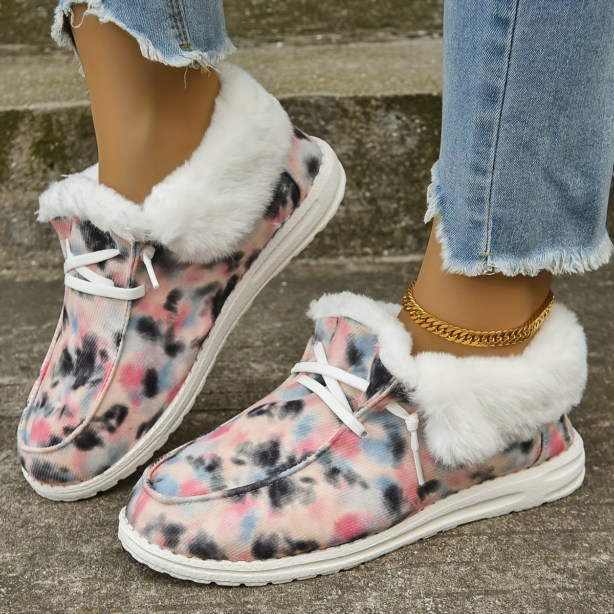 Women's Non Slip Winter Warm Snow Boots Soft Comfortable Platform Shoes