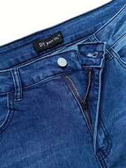 Flared Leg High Rise Stretch Jeans for Plus Size Women