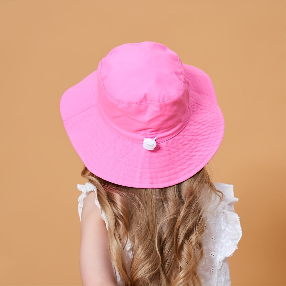 Toddler Baby Bucket Hat Adjustable Fisherman Hat Summer Wide Brim Beach