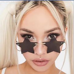 Colorful Star Shaped Sunglasses for Women 90s Y2k