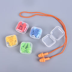 Silicone Earplugs with Waterproof Box Noise Reduction