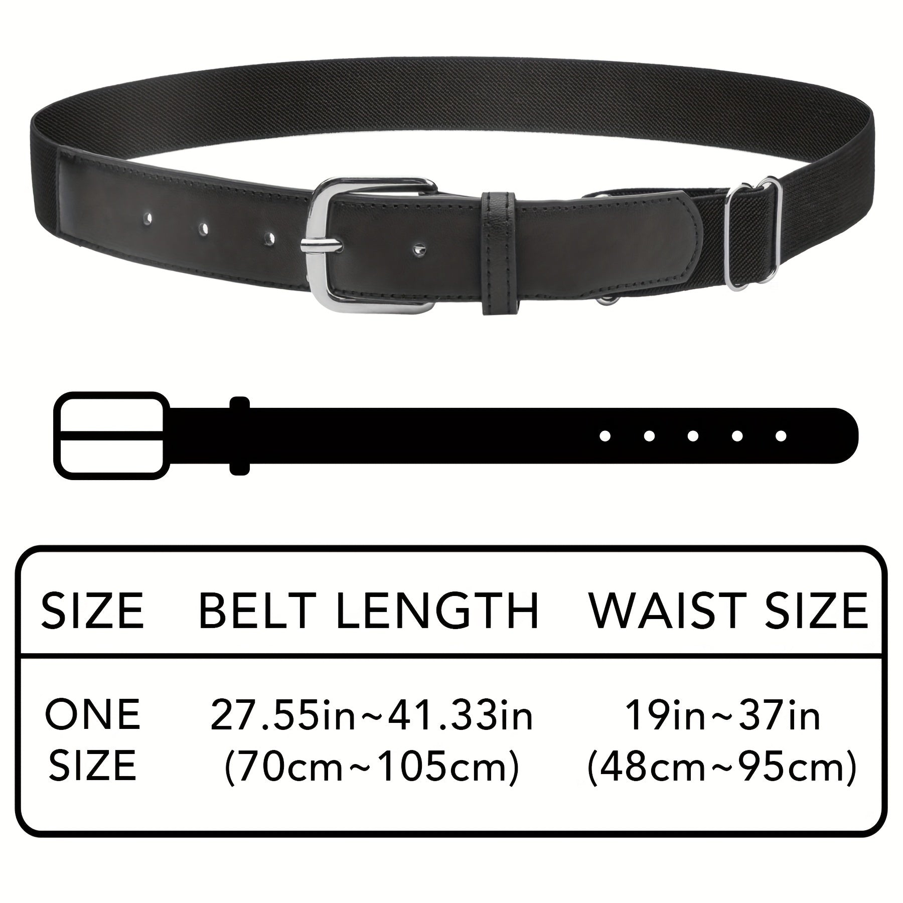 Boys Adjustable Elastic Sports Woven Belt