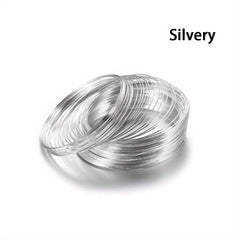 100 Loops Pack Diameter Silver Memory Beading Steel Wire For DIY Jewelry