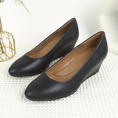 Women's Casual Wedge Heels Slip On Work Shoes Office Daily Wear