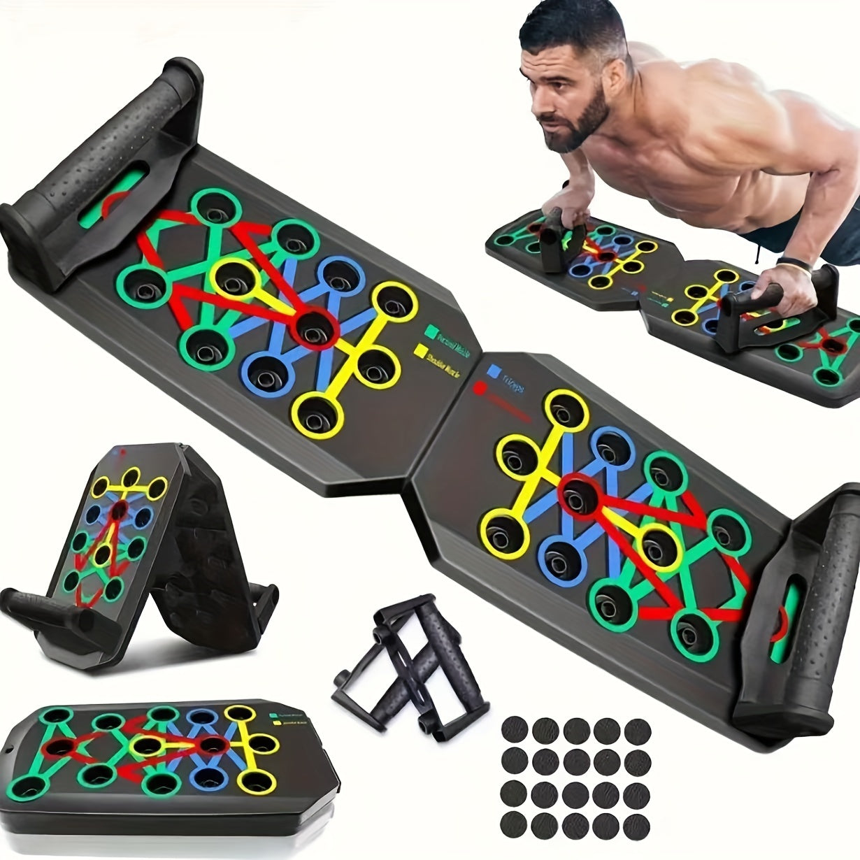 Push up Board Fitness & Exercise Equipment with Non-slip Mat
