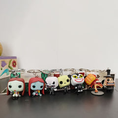 American Anime Figures Collection Model Toys Christmas Keychains