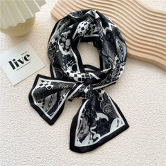 Men's Long Silk Scarf for Casual Business Wear