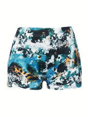 WALLEN Graphic Print Skinny Shorts for Women