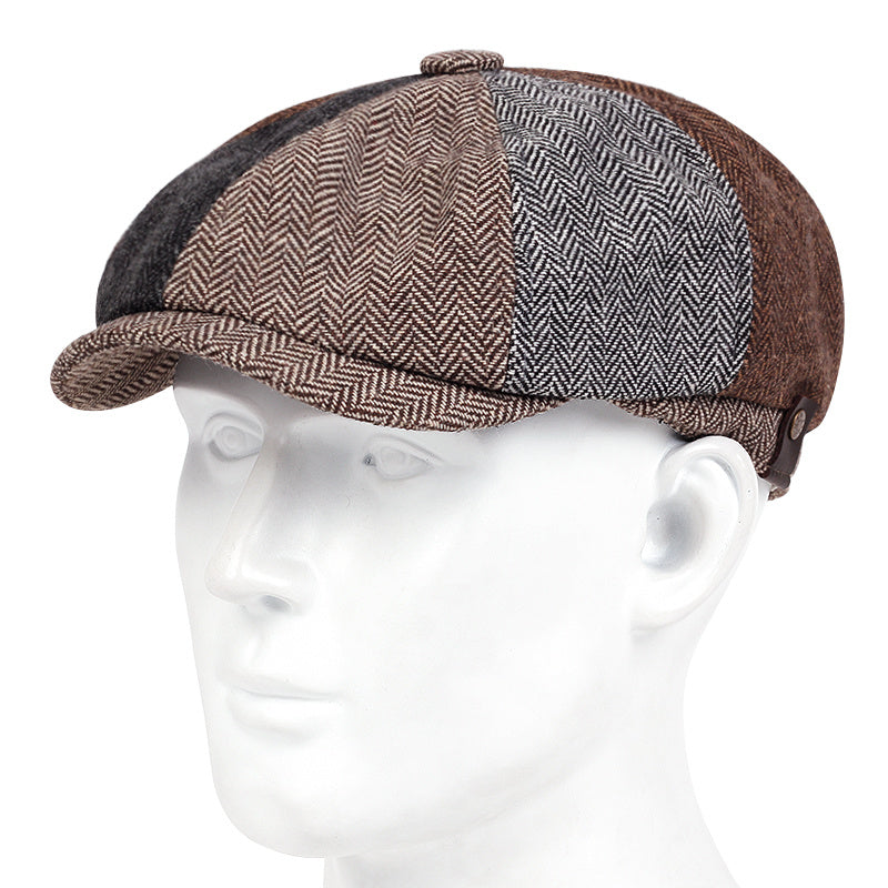 Men's Vintage Herringbone Beret