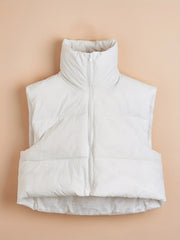 Kids' Puffer Vest Full Zip Casual Top for Autumn Winter