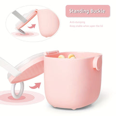 Portable Milk Powder Dispenser Container with Spoon