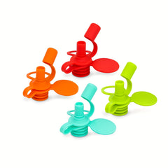 4Pcs Silicone Bottle Cap Spout Adapter Replacement
