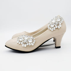 Rhinestone Shoe Clips DIY Floral Shoe Buckle Wedding Party