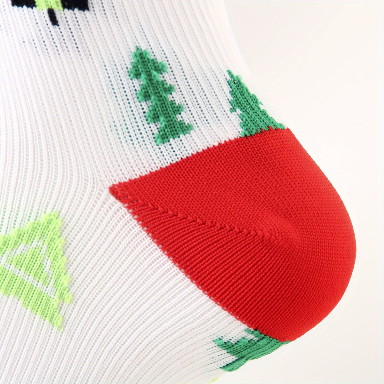 1pair Christmas Stockings Knee High Sports Socks Compression Socks