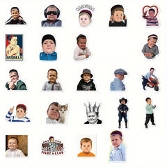 50pcs Hasbulla Meme Stickers Funny Cartoon Decals for Laptop Water Bottle