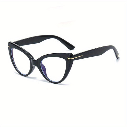 Light Blocking Glasses Womens Retro Cat Eye Clear Lens Computer Glasses