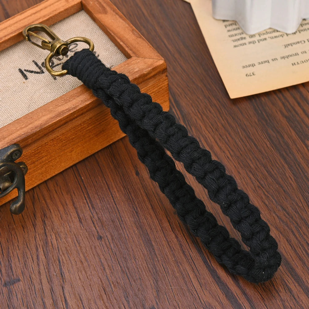 Vintage Twist Cotton Rope Key Organizer Women Temperament Car Bag Key Holder