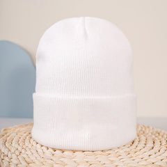 Warm Knit Cuffed Beanie Hat