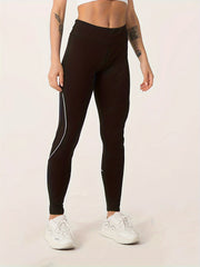 High Waist Mesh Stitching Yoga Leggings Butt Lifting Fitness Tights