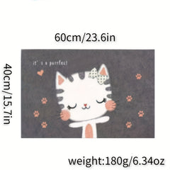 Printed Floor Mat Soft Comfortable Bath Rug Non-slip Mat Absorbent Carpet