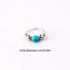 Turquoise Wrapped Nose Ring Body Piercing Jewelry