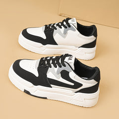 Women's Soft Sole Low Sports Shoes Lace up Casual Skate Shoes