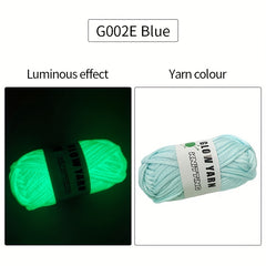 Luminous Knitting Crochet Yarn Set 45m - DIY Scarves Blankets Hats Clothes